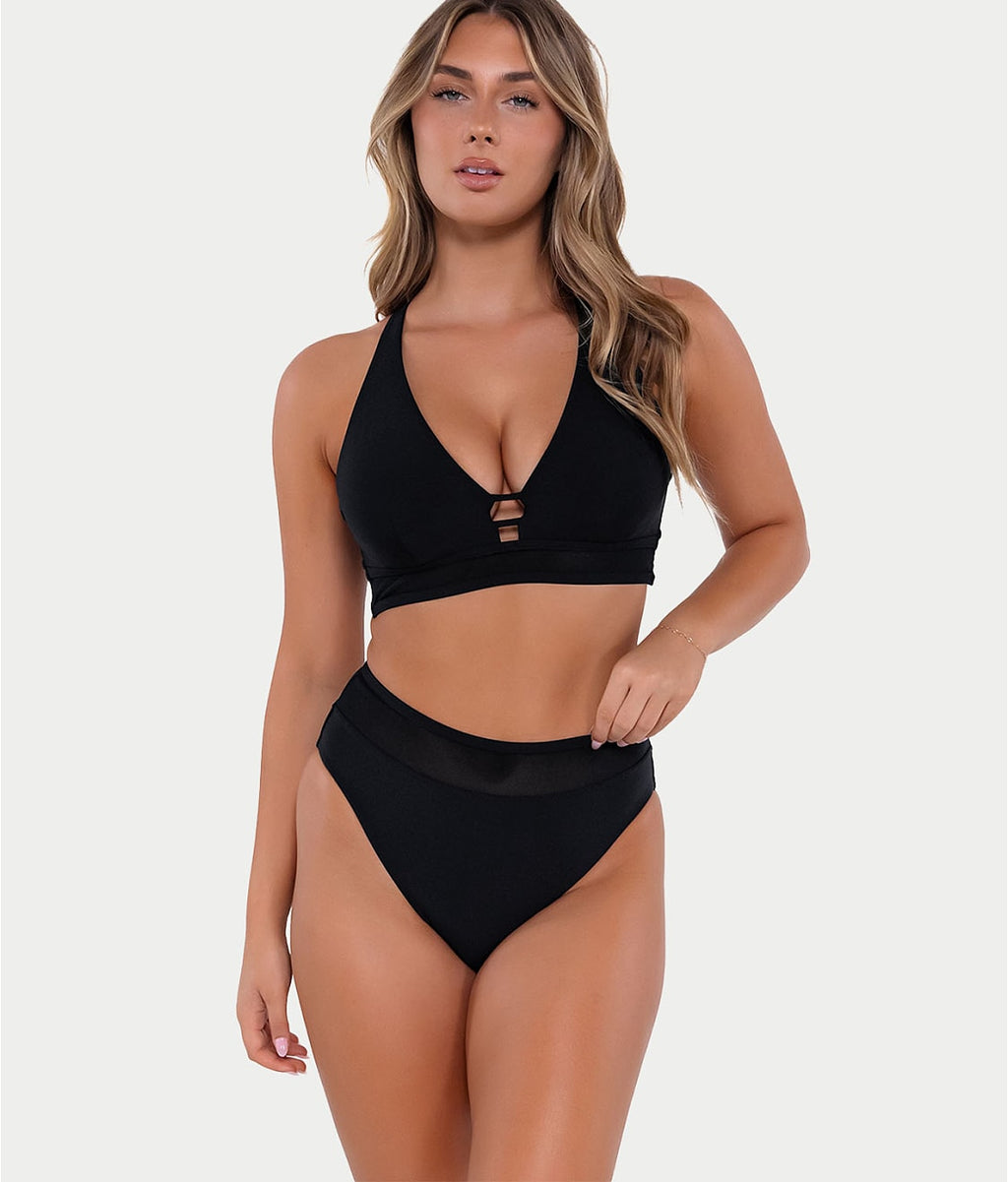 Annie High-Waist Bikini Bottom