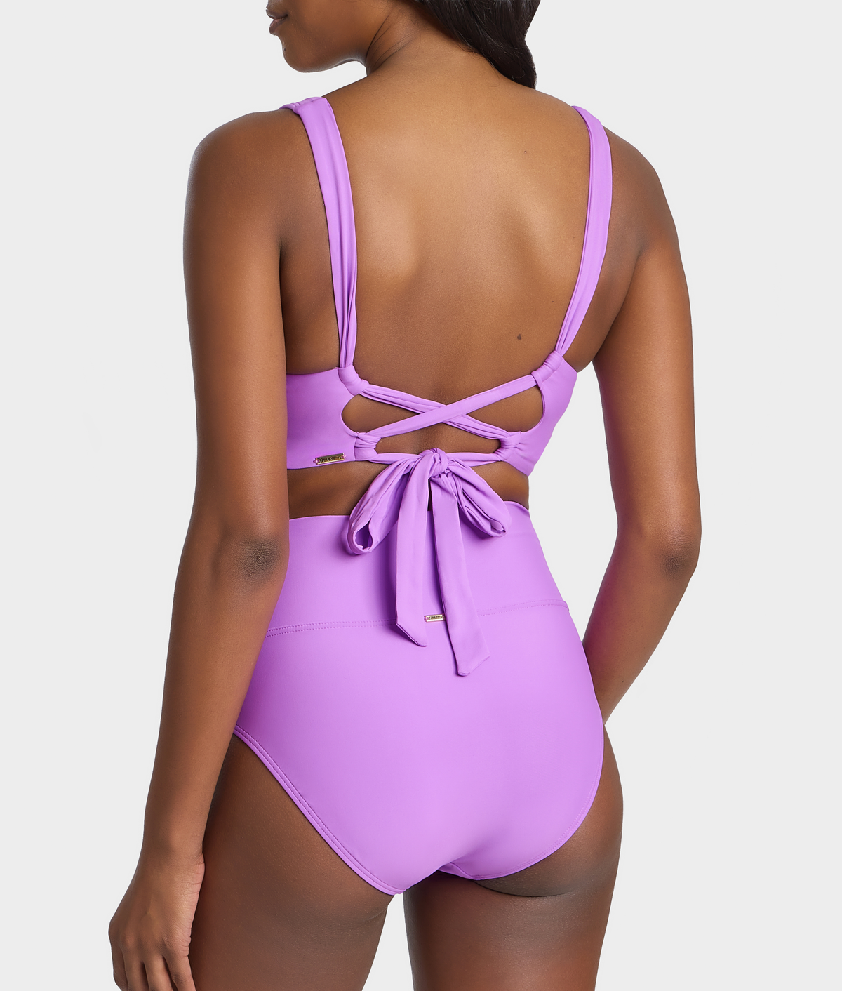 Hannah Fold-Over High-Waist Bikini Bottom