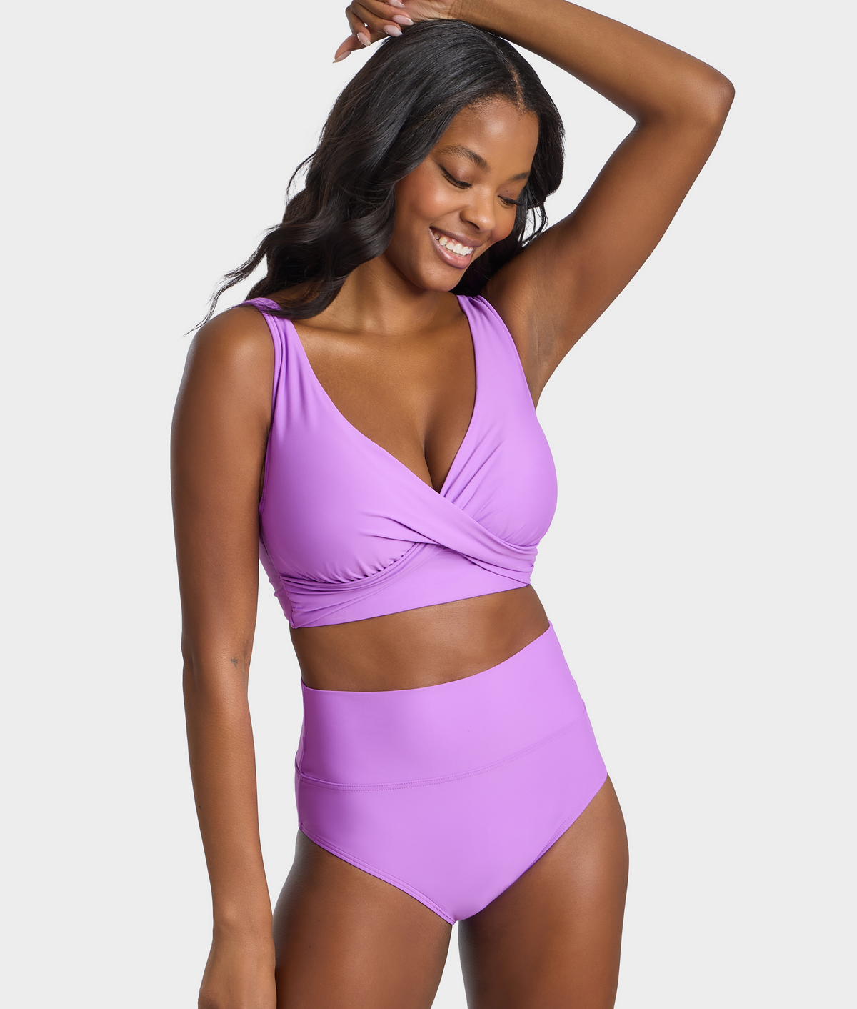 Hannah Fold-Over High-Waist Bikini Bottom