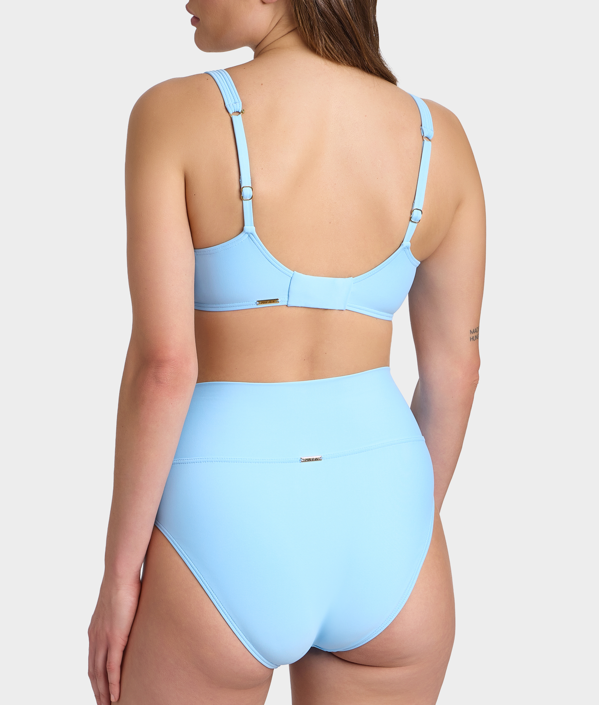 Hannah Fold-Over High-Waist Bikini Bottom