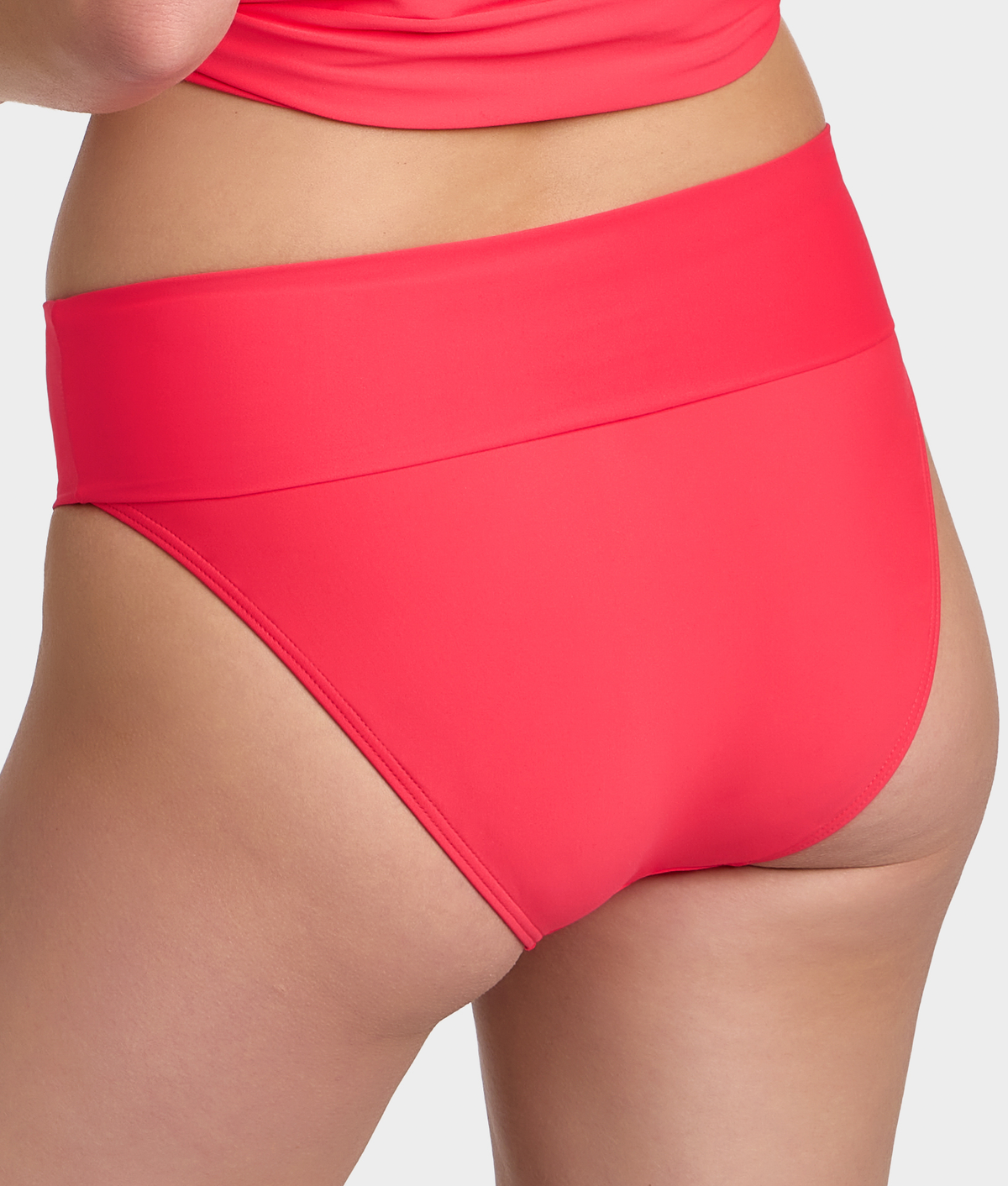 Hannah Fold-Over High-Waist Bikini Bottom
