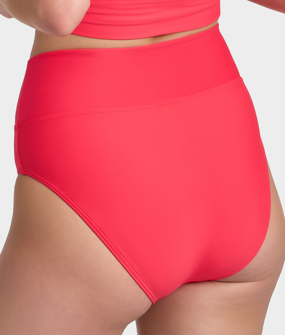 Hannah Fold-Over High-Waist Bikini Bottom