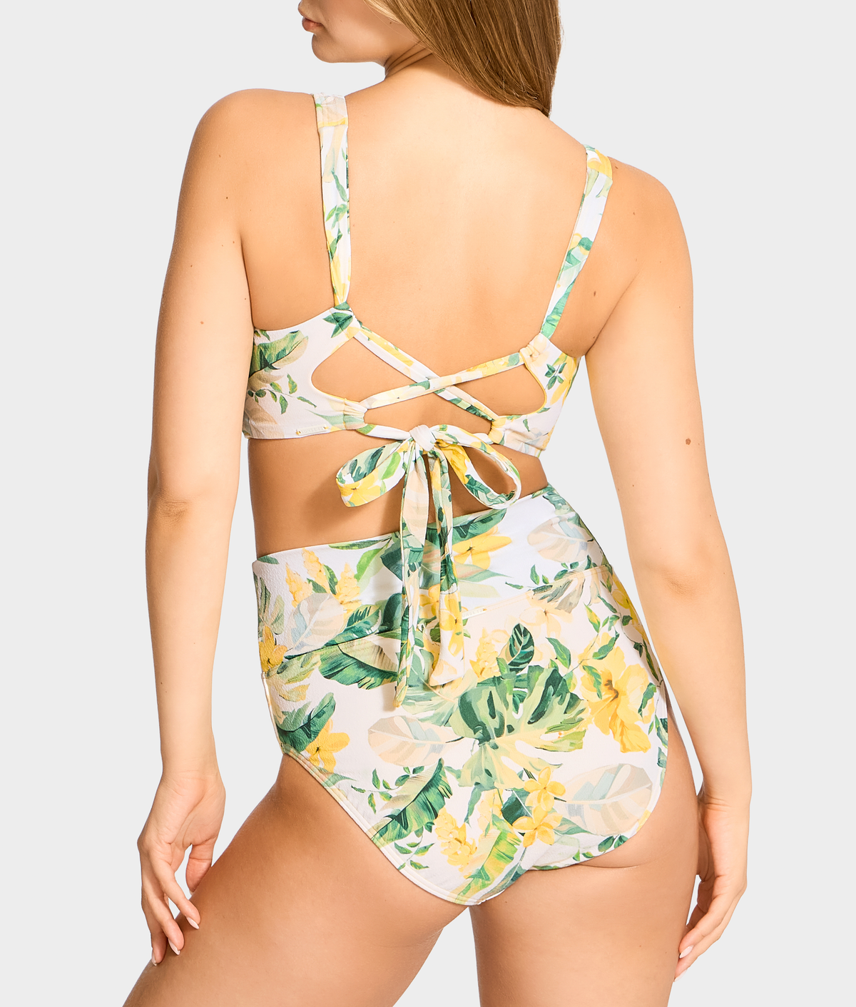 Hannah Fold-Over High-Waist Bikini Bottom