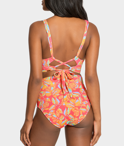 Hannah Fold-Over High-Waist Bikini Bottom
