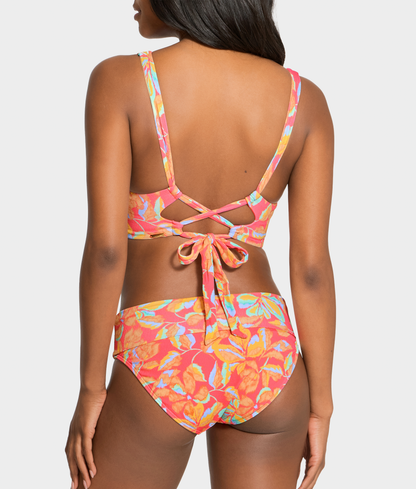 Hannah Fold-Over High-Waist Bikini Bottom