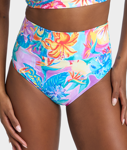 Hannah Fold-Over High-Waist Bikini Bottom