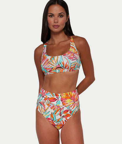 Hannah Fold-Over High-Waist Bikini Bottom