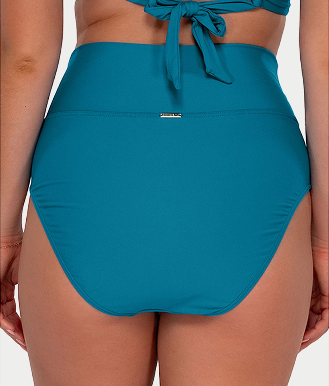 Hannah Fold-Over High-Waist Bikini Bottom