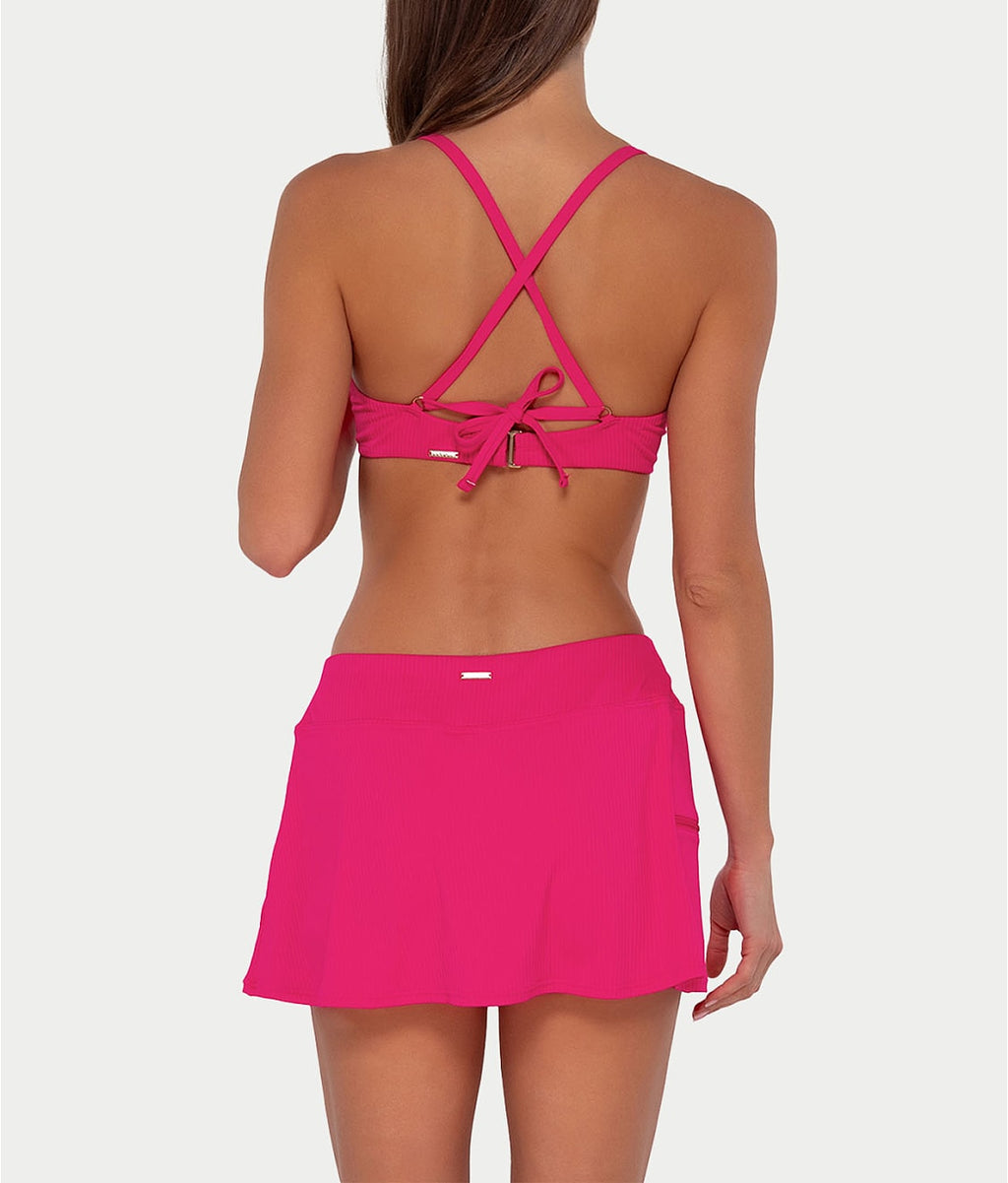 Sporty Skirted Bikini Bottom