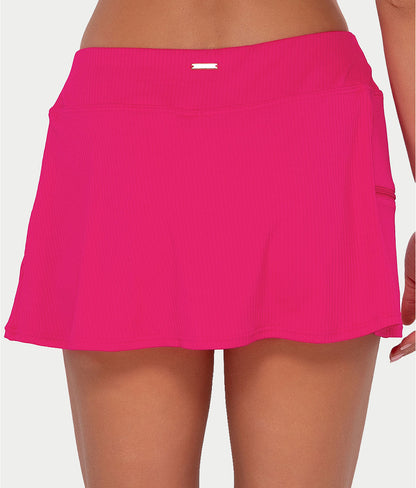 Sporty Skirted Bikini Bottom