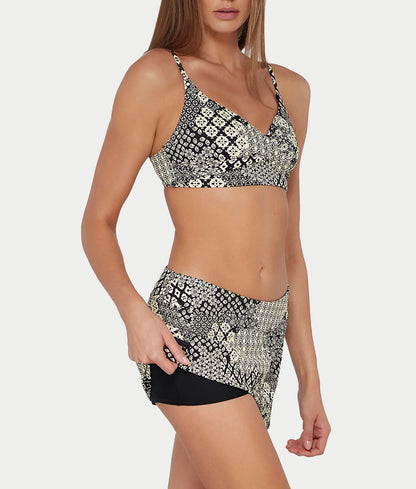 Sporty Skirted Bikini Bottom