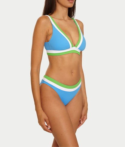 Coast Line Plunge Bikini Top