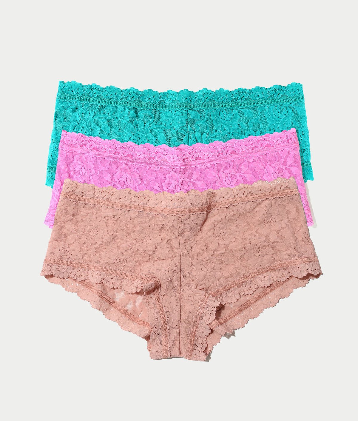 Signature Lace Boyshort in Gift Box 3-Pack