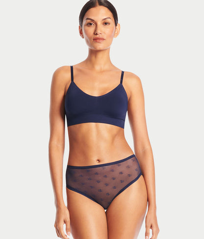 Monogram Sheer High-Waist Bikini
