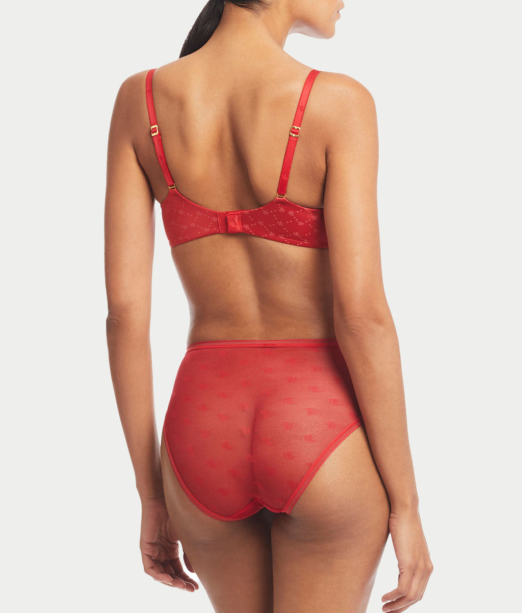 Monogram Sheer High-Waist Bikini