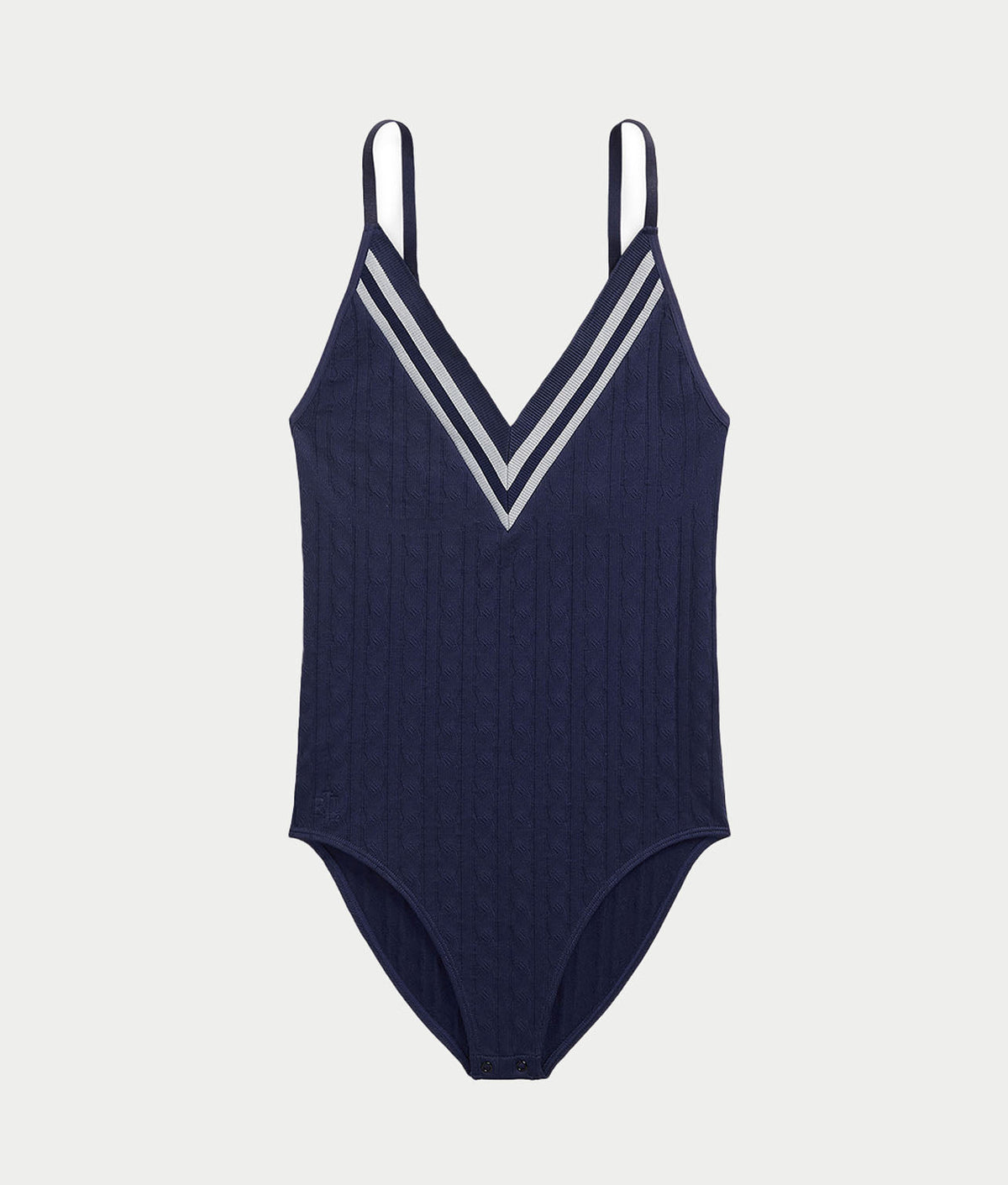 Cricket Cable Texture V-Neck Bodysuit