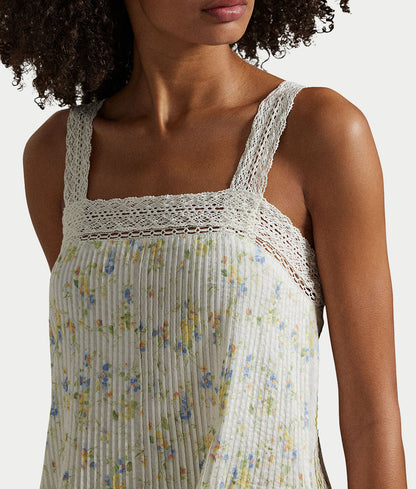 Botanical Floral Woven Sleep Dress