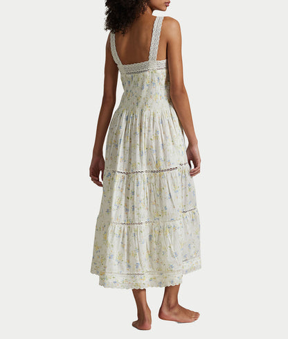 Botanical Floral Woven Sleep Dress