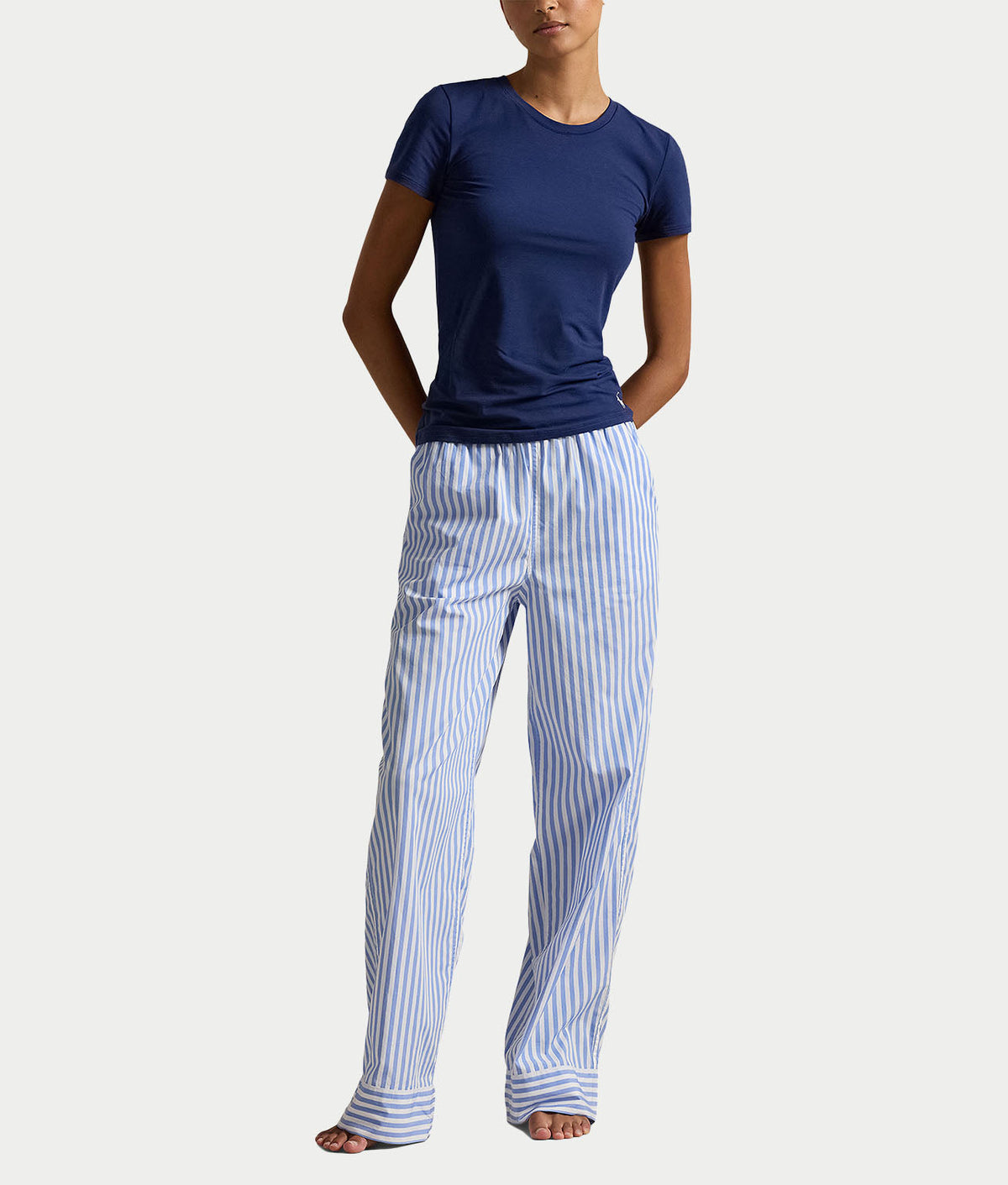 Woven Striped Pajama Pants