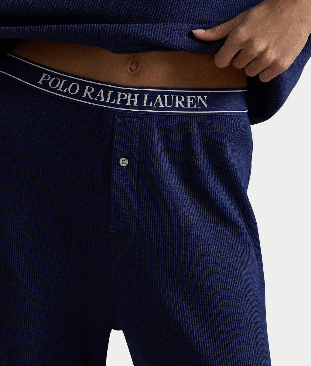 Club Waffle Knit Long Sleeve Pajama Set