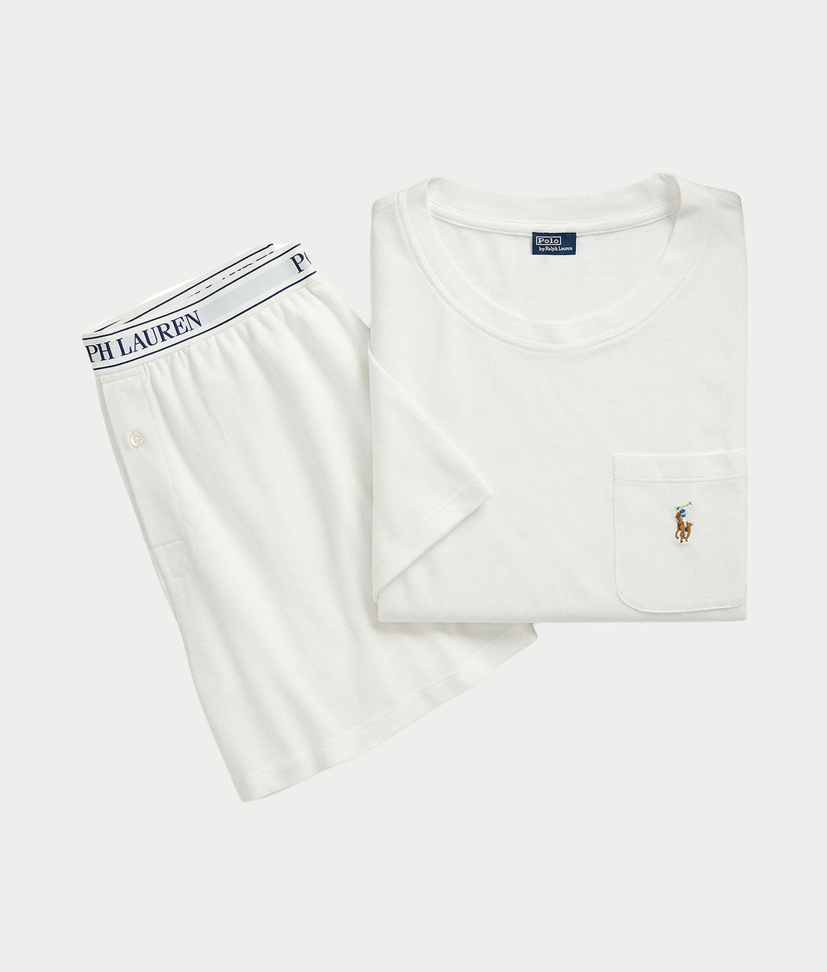 Oxford Knit Pajama Shorts Set