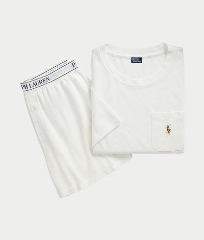 Oxford Knit Pajama Shorts Set