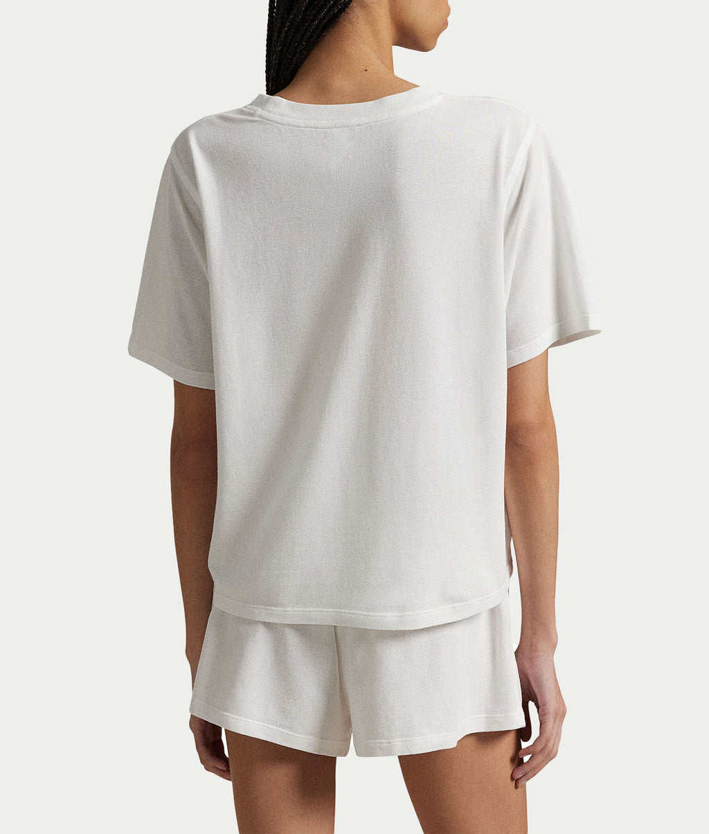 Oxford Knit Pajama Shorts Set