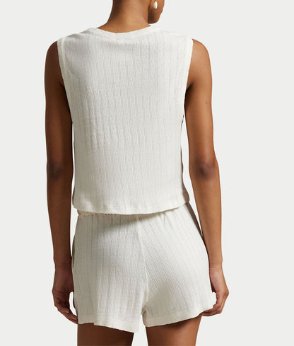 Tank & Boxer Knit Pajama Set