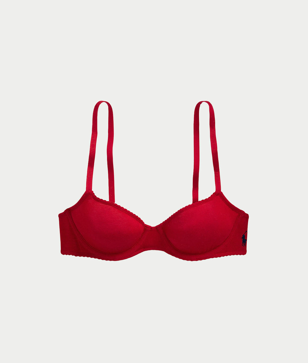 Colorful Cotton Unlined Demi Bra