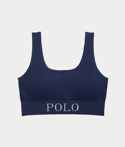Ribbed Seamless Scoop Cropped Tank