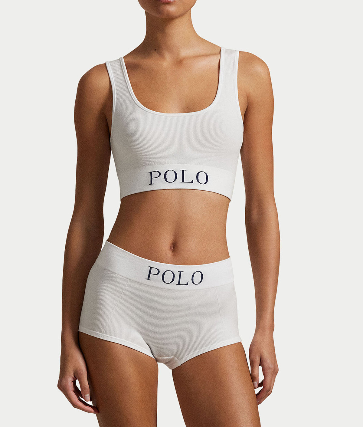 Ribbed Seamless Scoop Cropped Tank