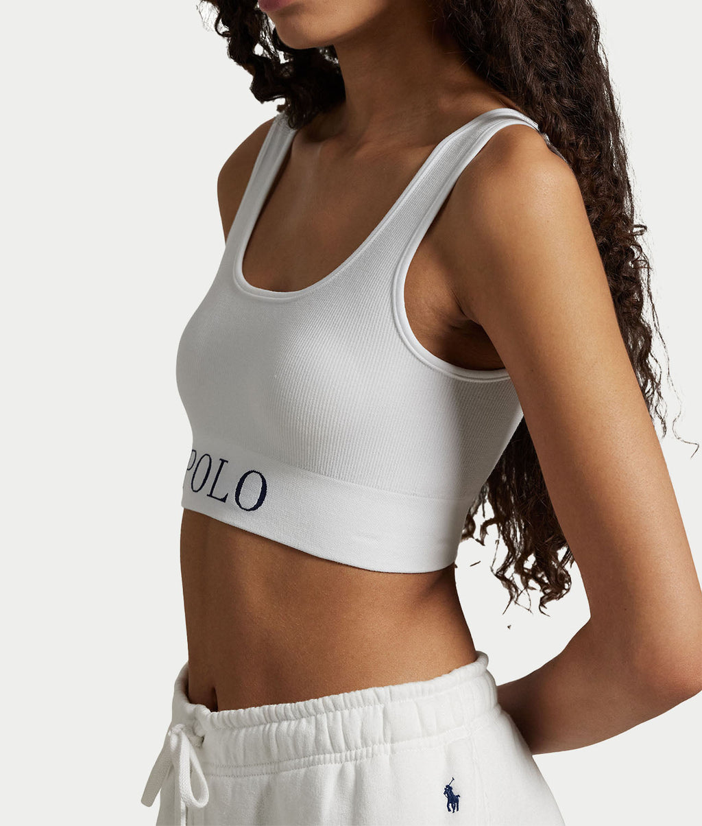Ribbed Seamless Scoop Cropped Tank