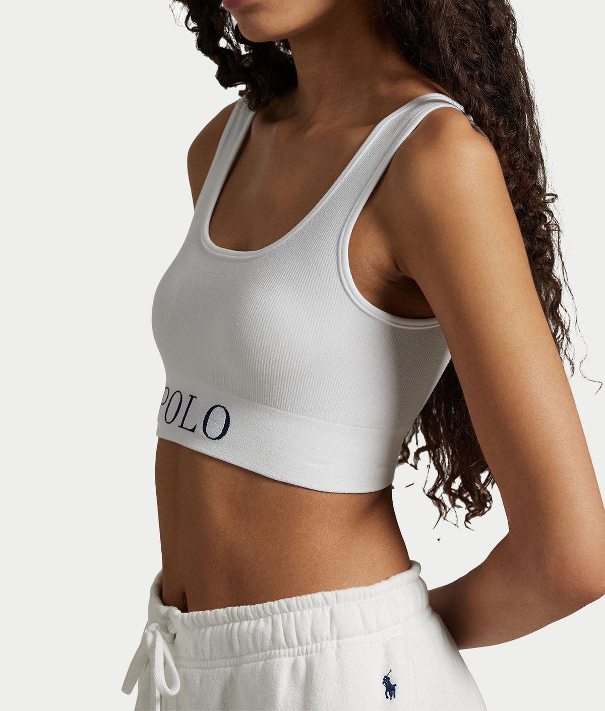 Ribbed Seamless Scoop Cropped Tank