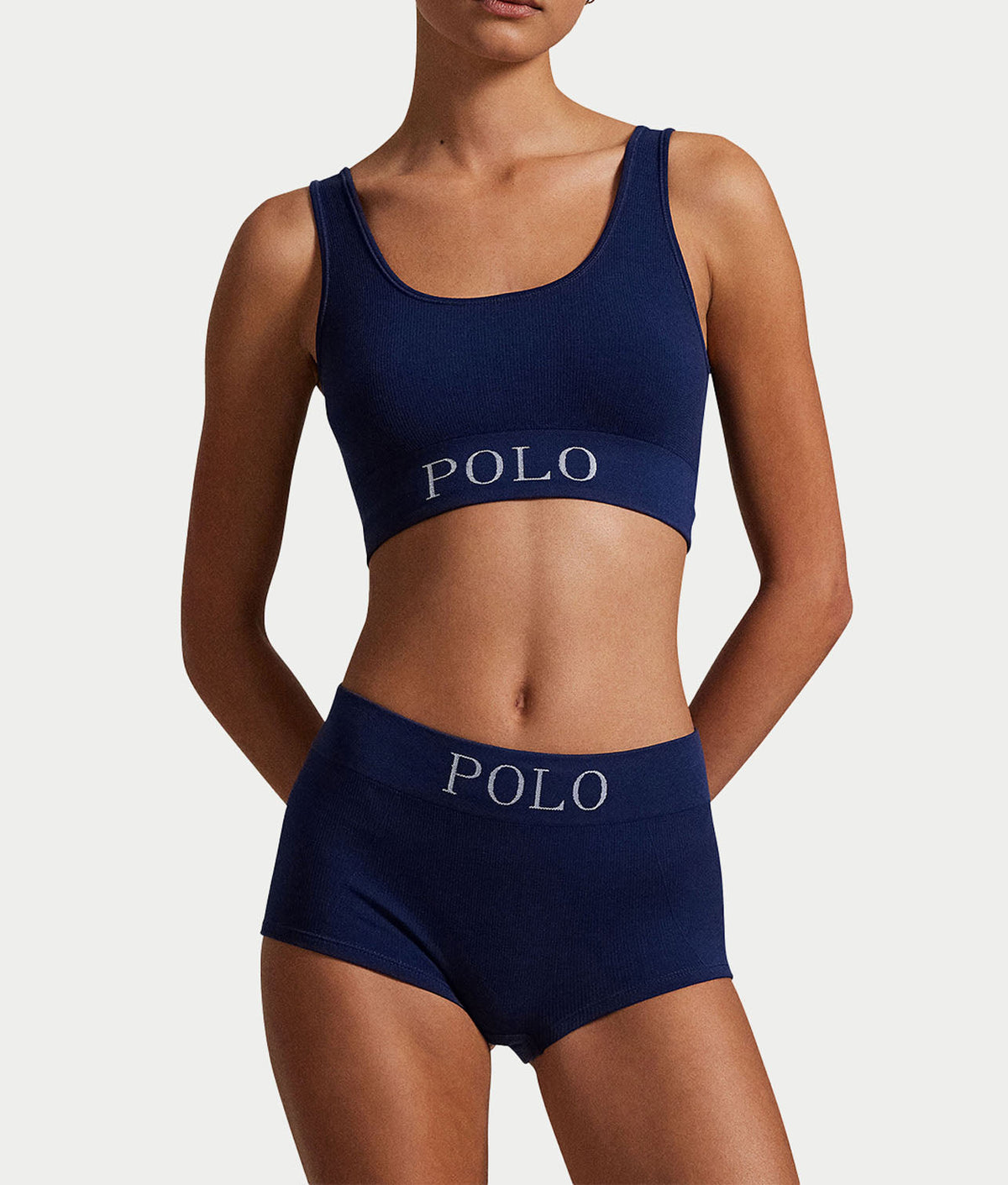 Ribbed Seamless Scoop Cropped Tank