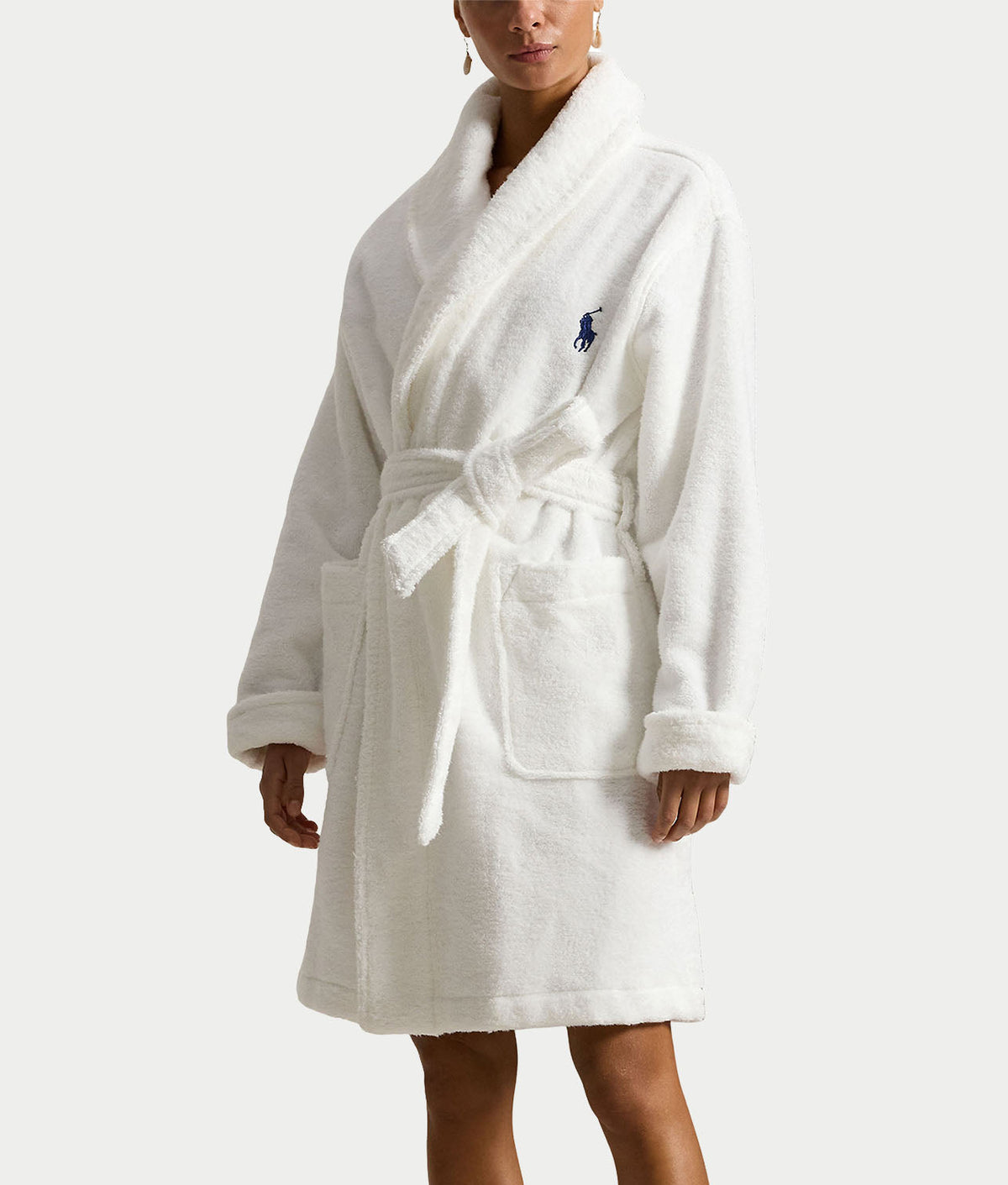 Cotton Woven Shawl Short Robe