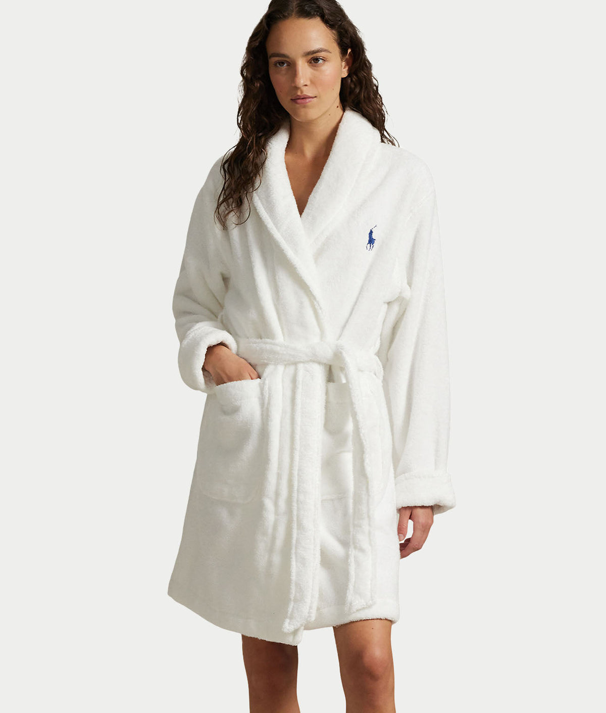 Cotton Woven Shawl Short Robe