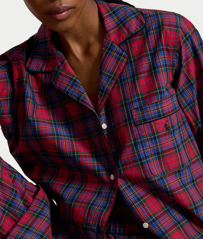 Sleep Trails Woven Plaid Pajama Set