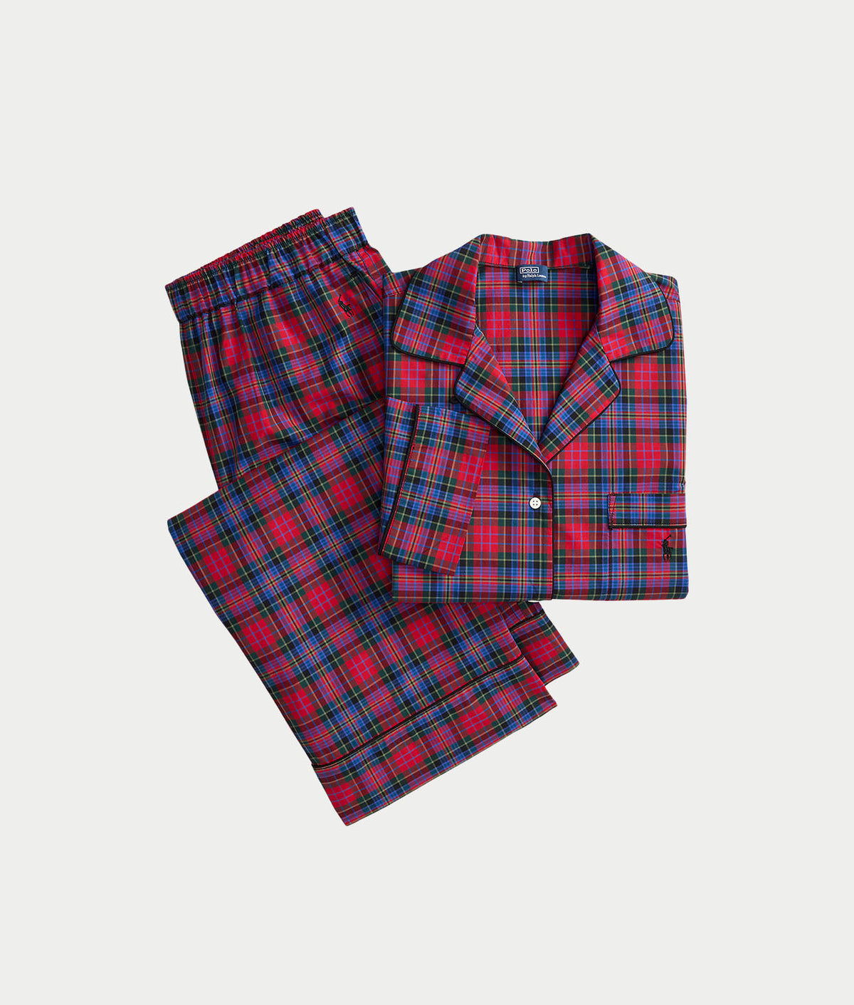 Sleep Trails Woven Plaid Pajama Set