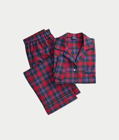 Sleep Trails Woven Plaid Pajama Set