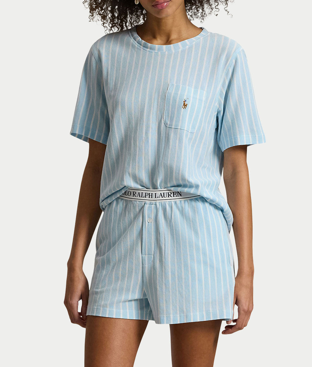 Short Sleeve Knit Short Set