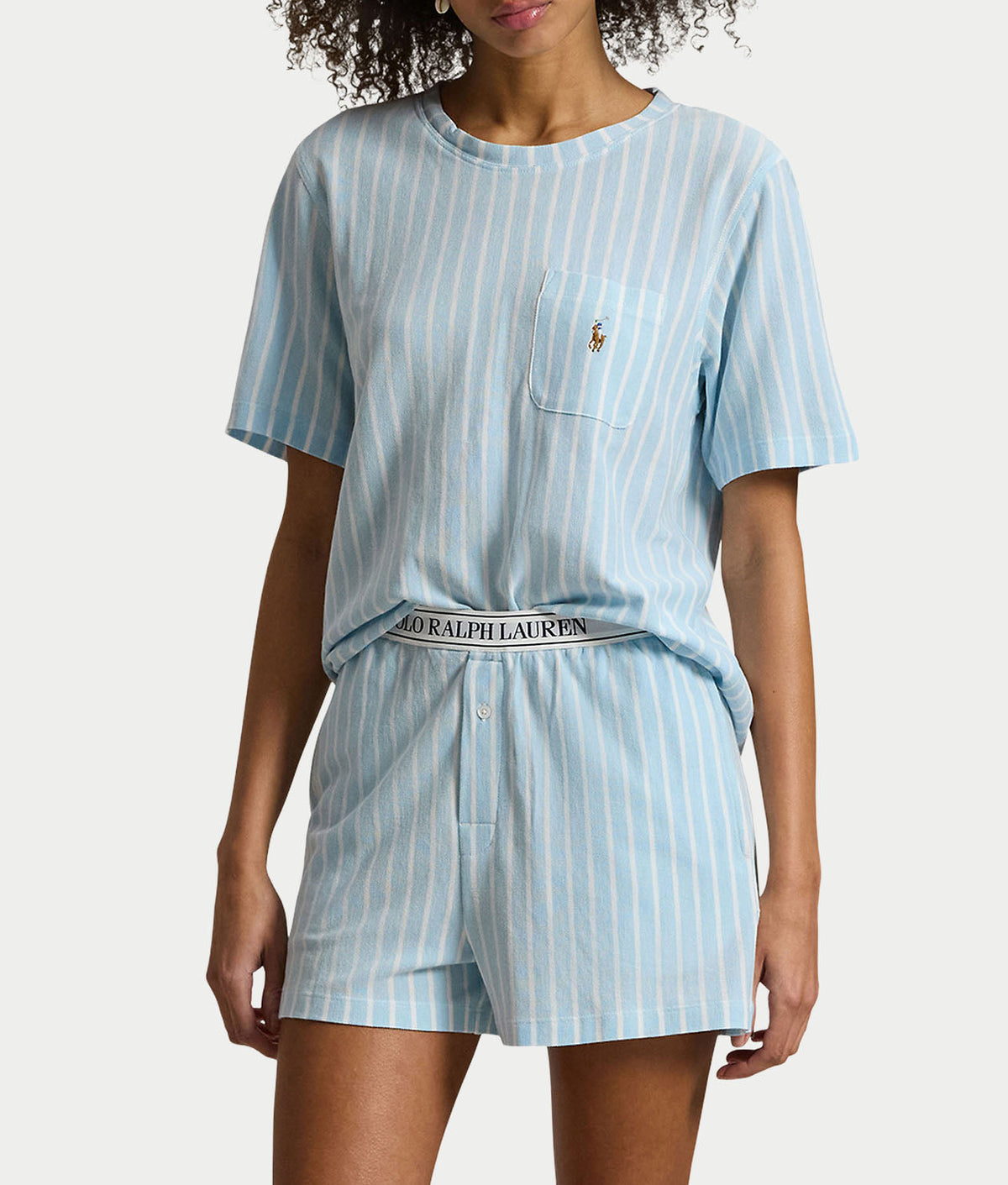 Short Sleeve Knit Short Set