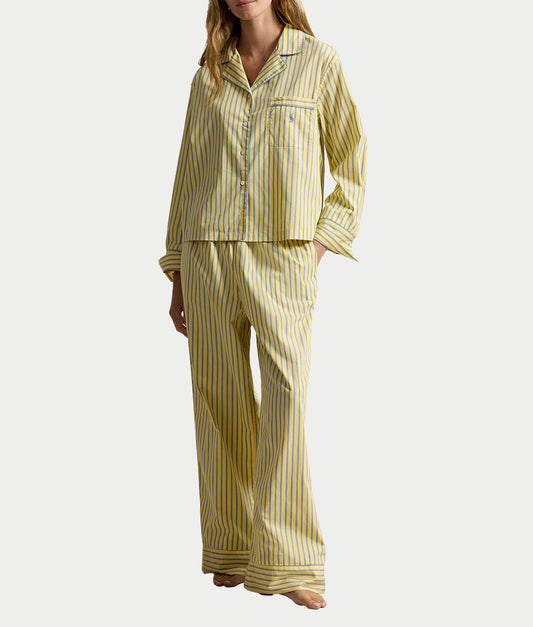 Sleep Shirting Stripes Woven Pajama Set