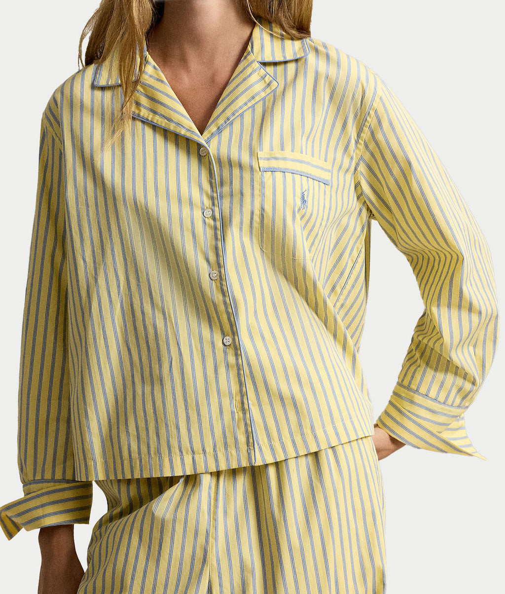 Sleep Shirting Stripes Woven Pajama Set