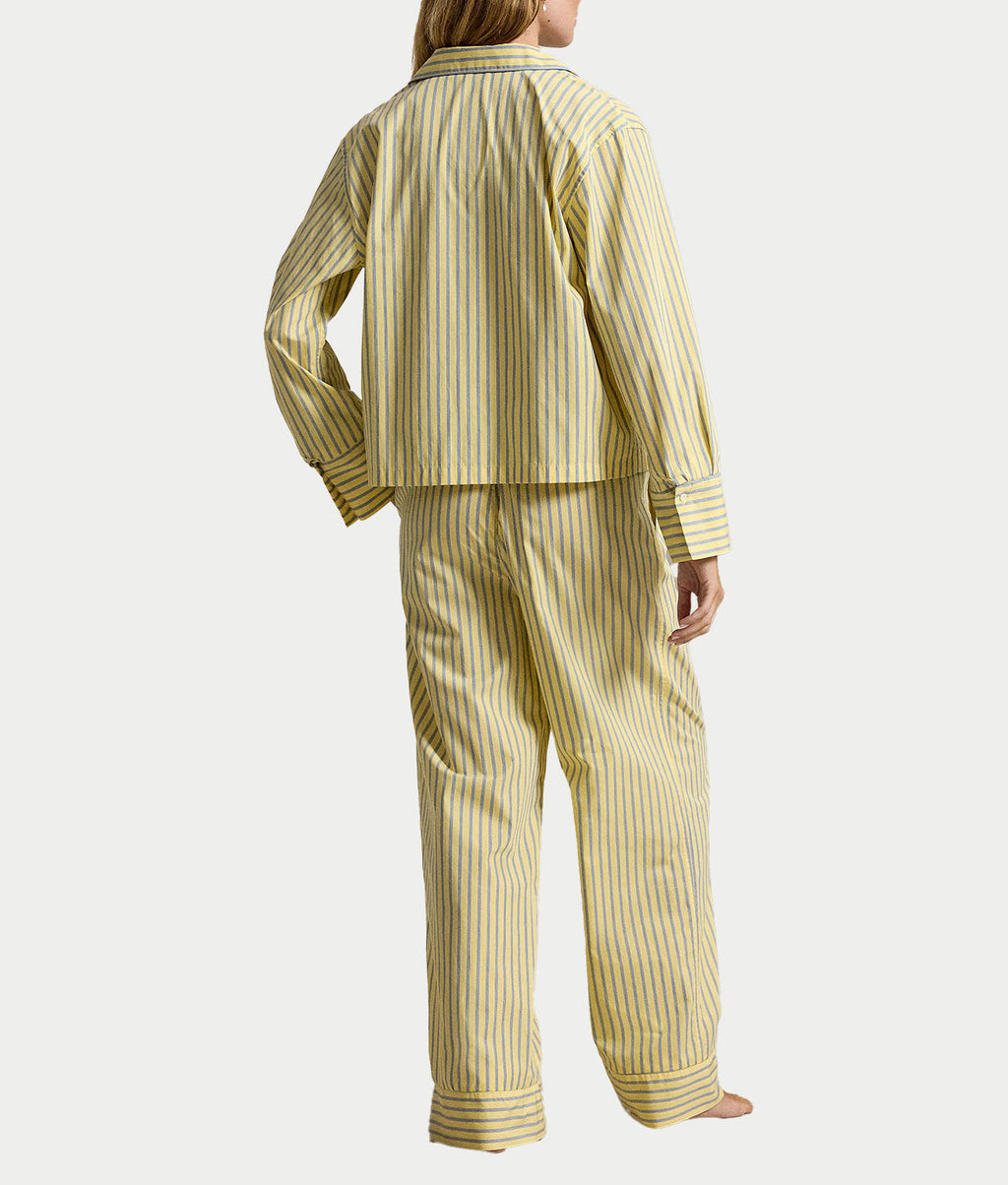 Sleep Shirting Stripes Woven Pajama Set