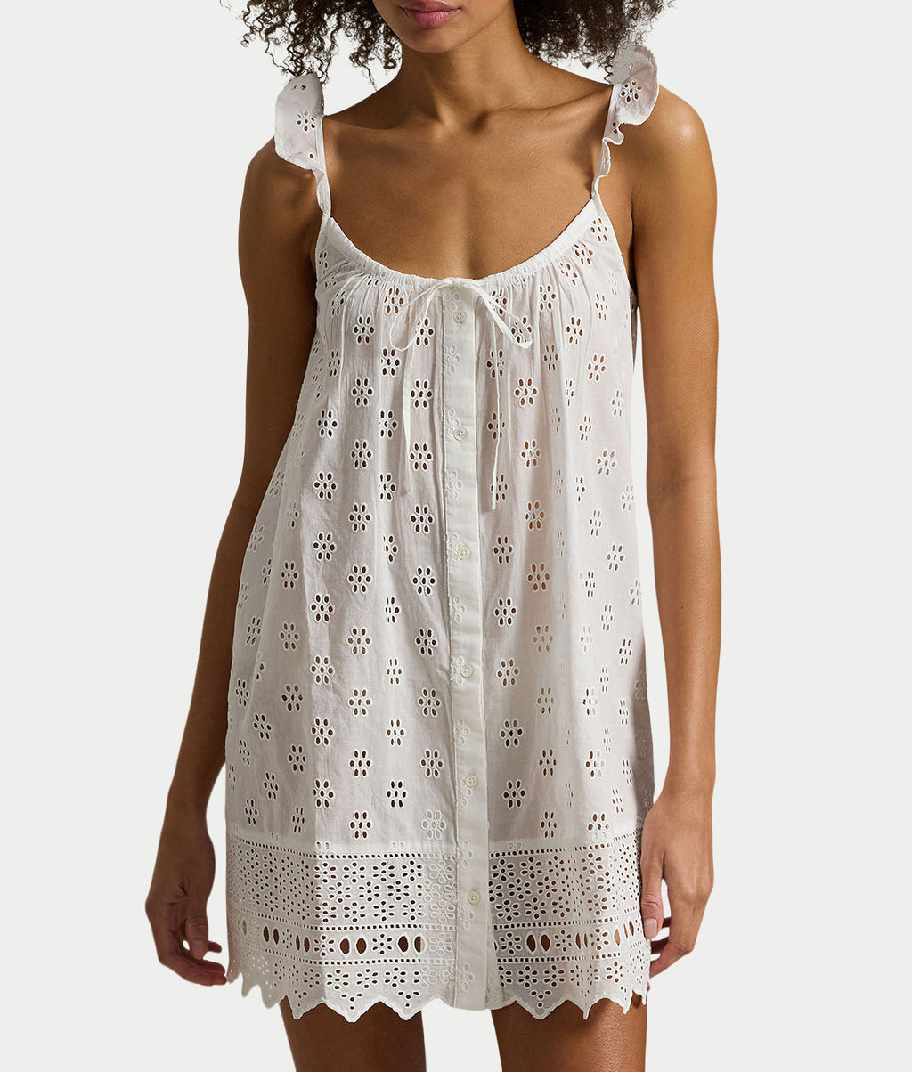 Cotton Eyelet Cami Sleep Dress