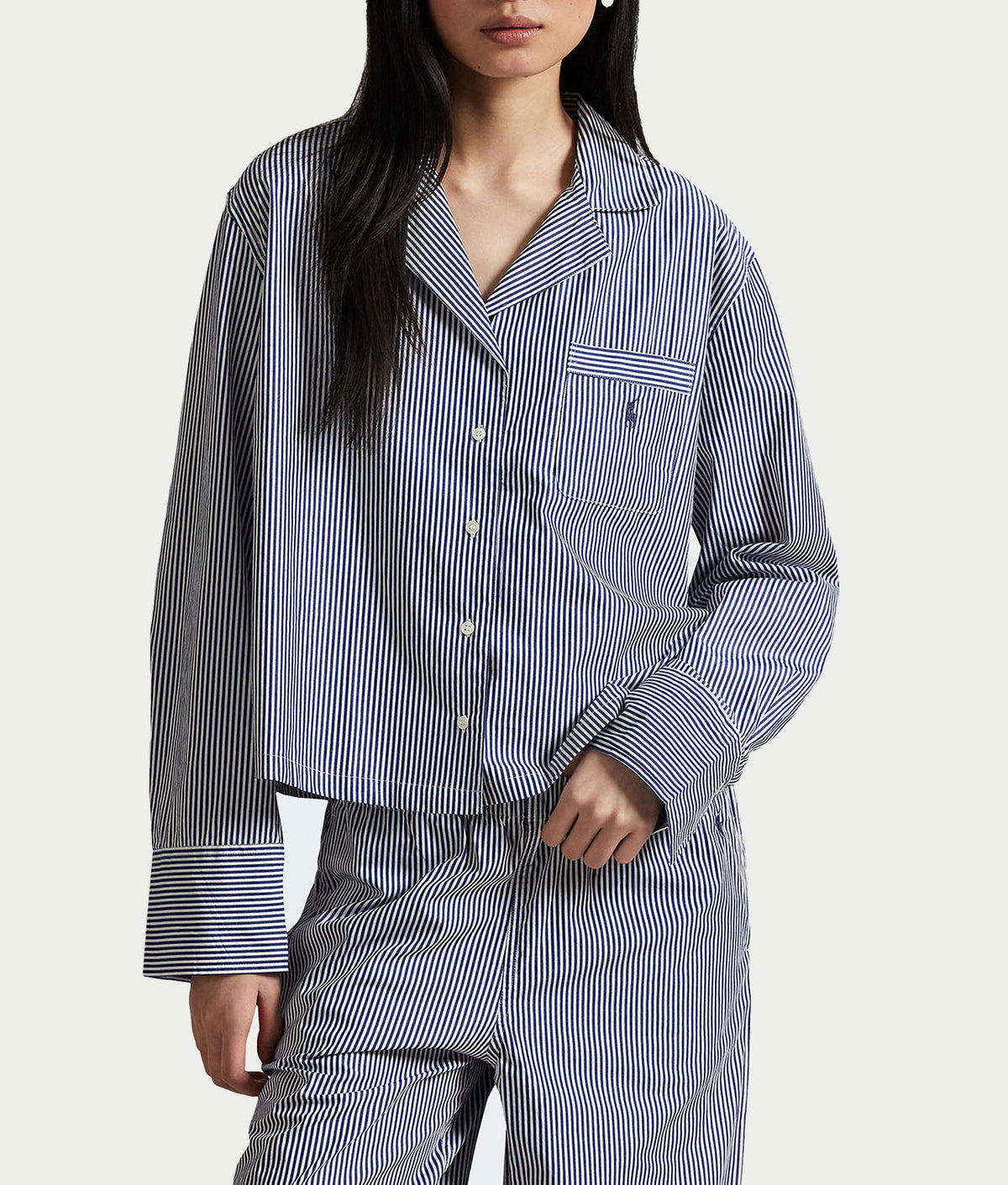 Woven Stripe Pajama Set