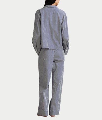 Woven Stripe Pajama Set