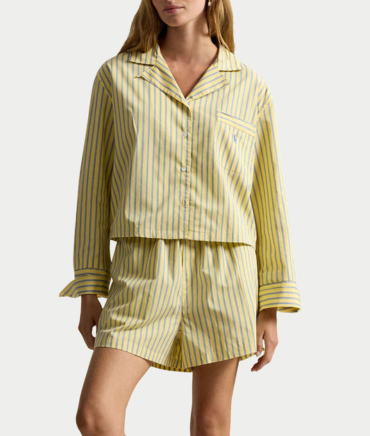 Woven Boxer Pajama Set