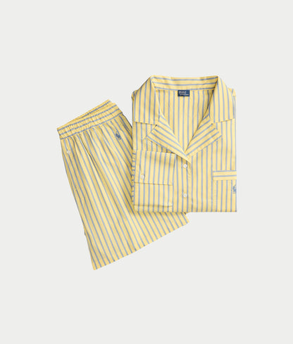 Woven Boxer Pajama Set
