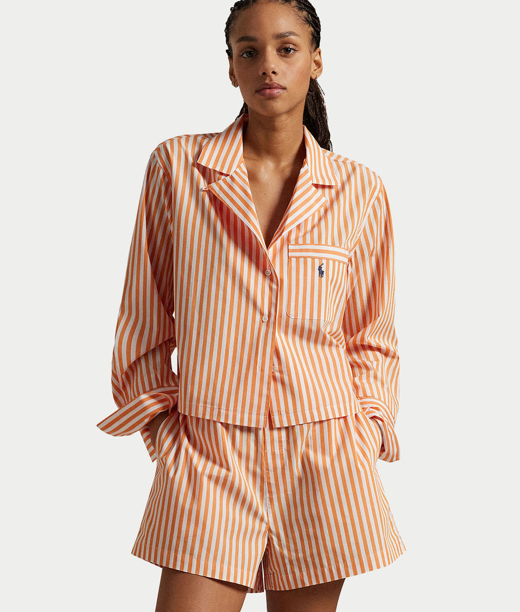 Woven Boxer Pajama Set